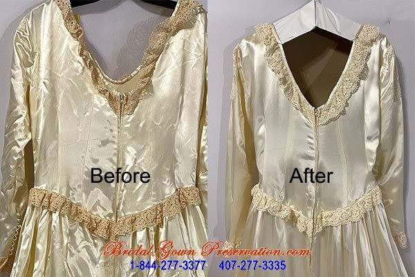 70 Year Wedding Gown Restored